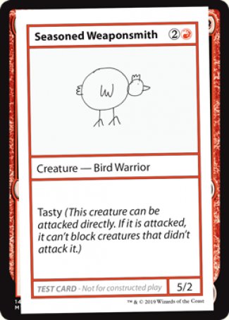 Seasoned Weaponsmith (2021 Edition) [Mystery Booster Playtest Cards] | Anubis Games and Hobby