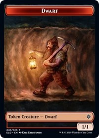 Dwarf // Food (17) Double-Sided Token [Throne of Eldraine Tokens] | Anubis Games and Hobby