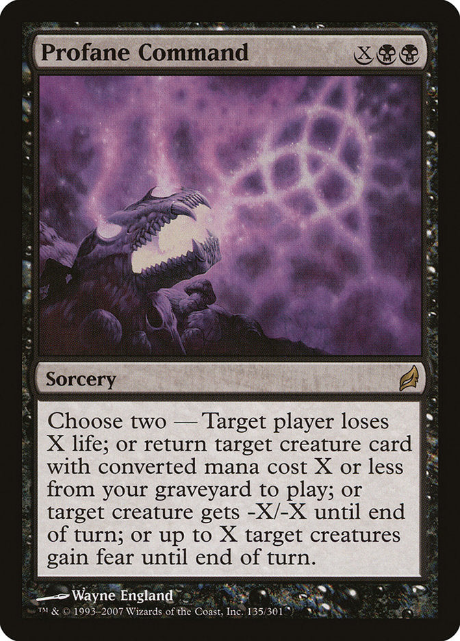 Profane Command [Lorwyn] | Anubis Games and Hobby