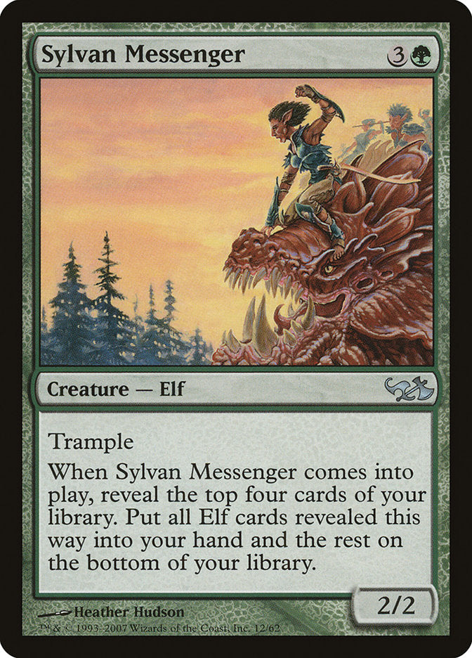 Sylvan Messenger [Duel Decks: Elves vs. Goblins] | Anubis Games and Hobby