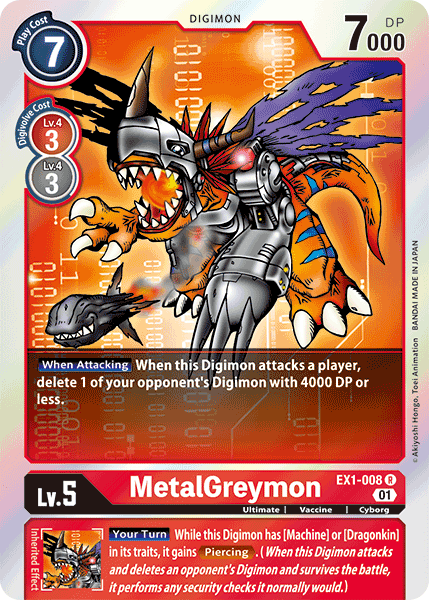 MetalGreymon [EX1-008] [Classic Collection] | Anubis Games and Hobby