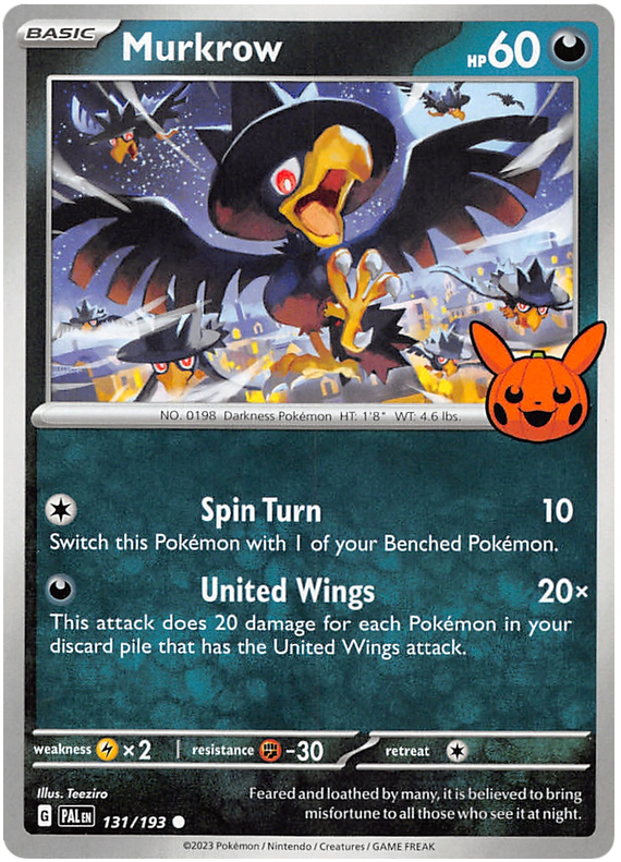 Murkrow (131/193) [Trick or Trade 2023] | Anubis Games and Hobby