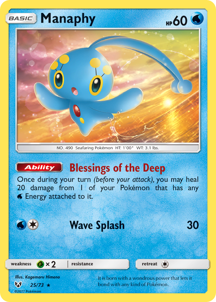 Manaphy (25/73) [Sun & Moon: Shining Legends] | Anubis Games and Hobby