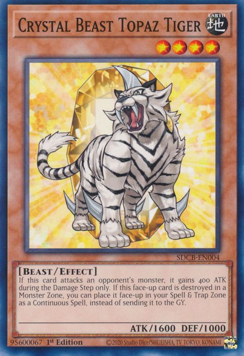 Crystal Beast Topaz Tiger [SDCB-EN004] Common | Anubis Games and Hobby