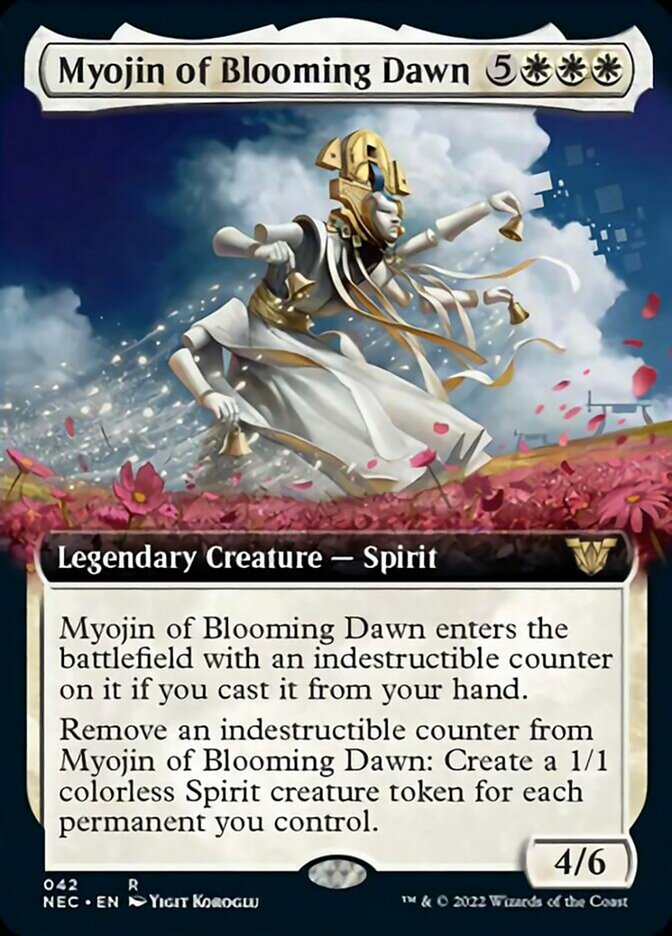 Myojin of Blooming Dawn (Extended Art) [Kamigawa: Neon Dynasty Commander] | Anubis Games and Hobby