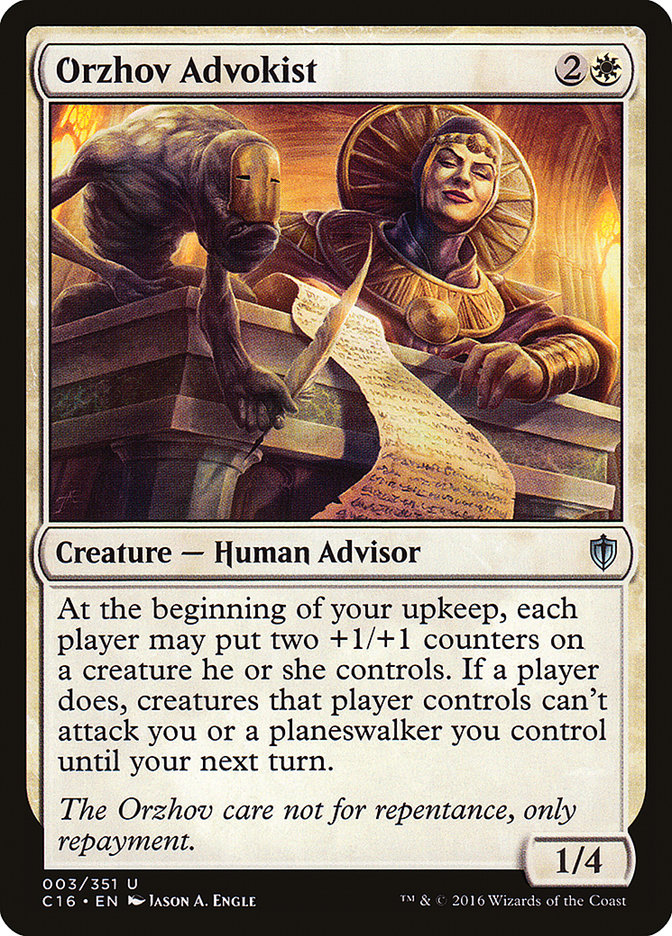 Orzhov Advokist [Commander 2016] | Anubis Games and Hobby