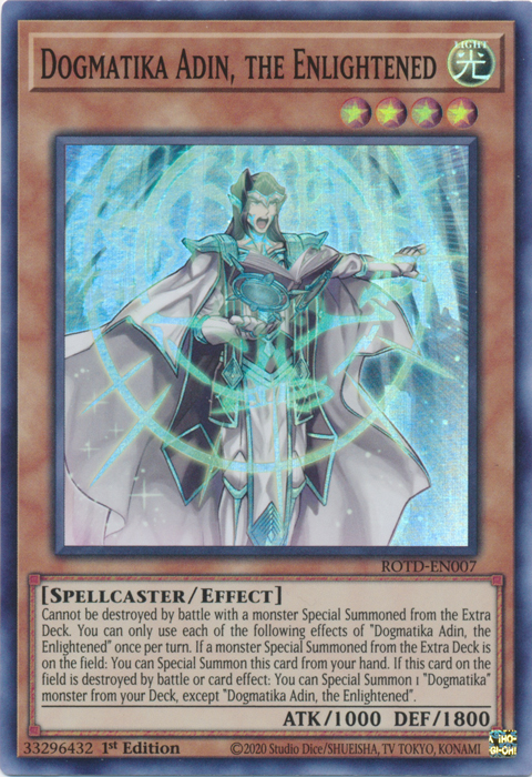 Dogmatika Adin, the Enlightened [ROTD-EN007] Super Rare | Anubis Games and Hobby