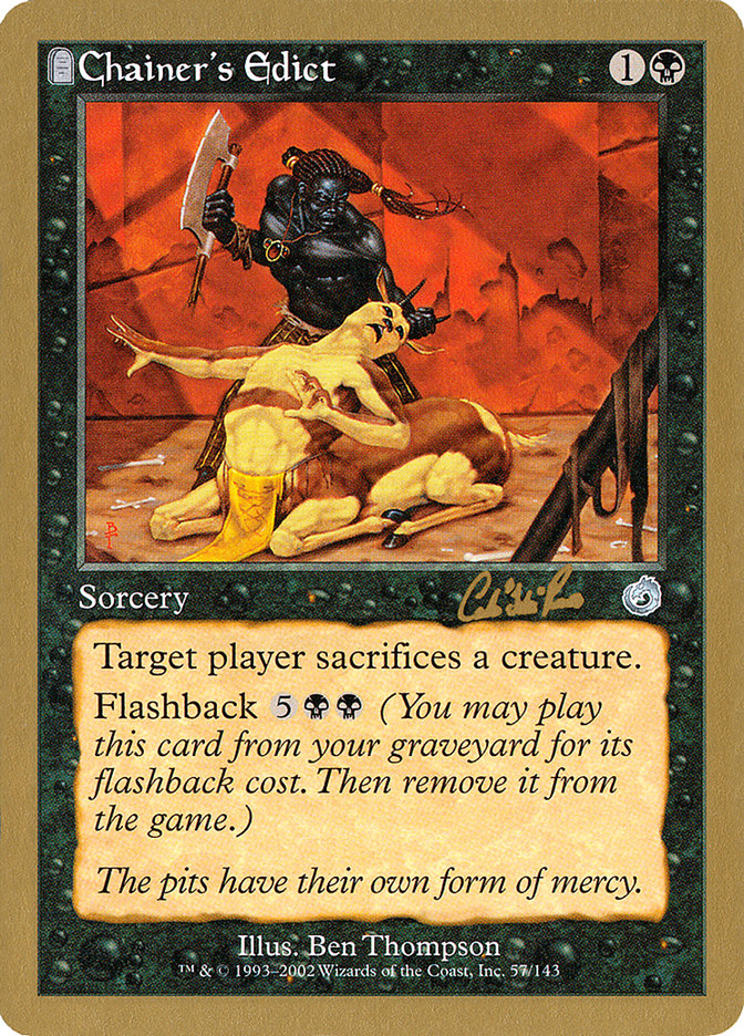 Chainer's Edict (Carlos Romao) [World Championship Decks 2002] | Anubis Games and Hobby