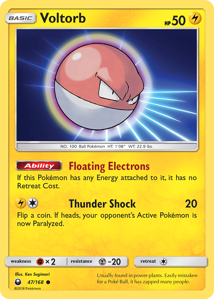 Voltorb (47/168) [Sun & Moon: Celestial Storm] | Anubis Games and Hobby