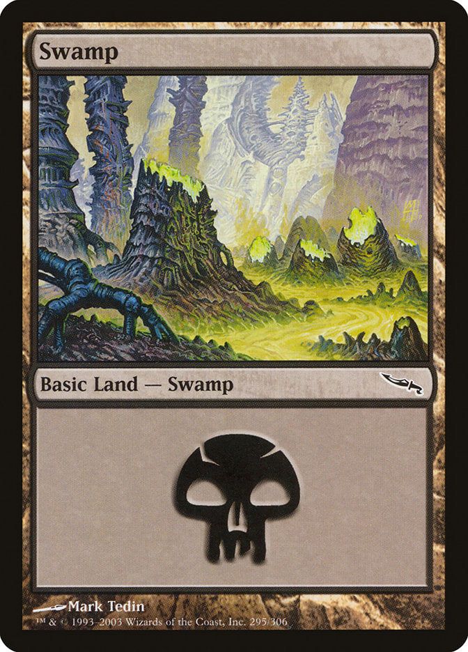 Swamp (295) [Mirrodin] | Anubis Games and Hobby