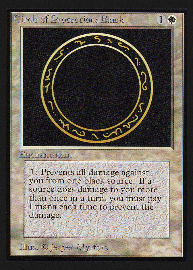 Circle of Protection: Black [International Collectors' Edition] | Anubis Games and Hobby