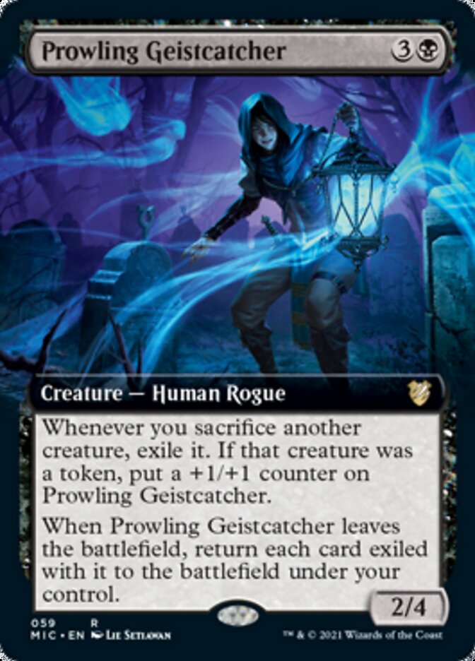 Prowling Geistcatcher (Extended Art) [Innistrad: Midnight Hunt Commander] | Anubis Games and Hobby