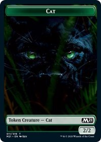 Cat (011) // Soldier Double-Sided Token [Core Set 2021 Tokens] | Anubis Games and Hobby