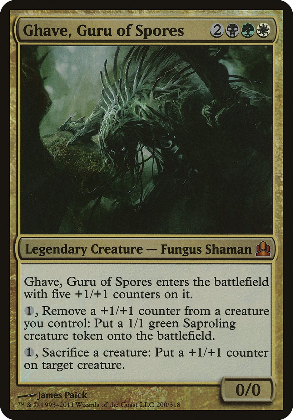 Ghave, Guru of Spores (Oversized) [Commander 2011 Oversized] | Anubis Games and Hobby