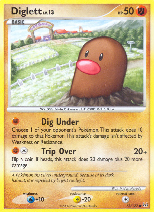 Diglett (72/127) [Platinum: Base Set] | Anubis Games and Hobby