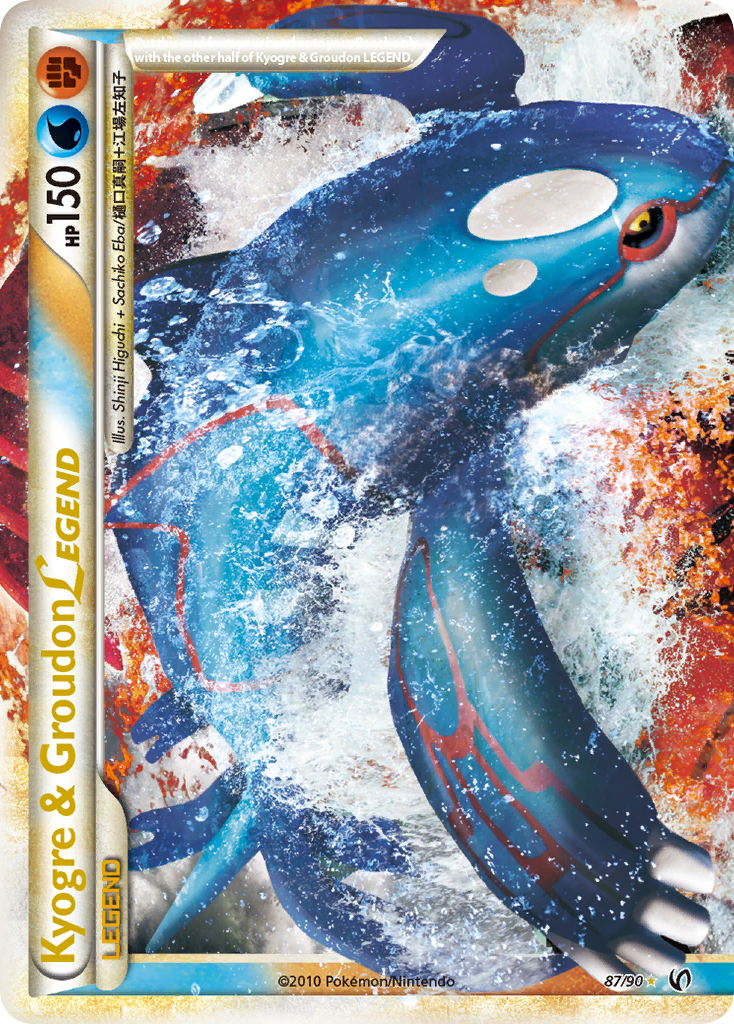 Kyogre & Groudon LEGEND (87/90) [HeartGold & SoulSilver: Undaunted] | Anubis Games and Hobby