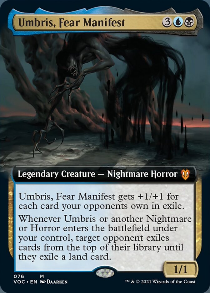 Umbris, Fear Manifest (Extended Art) [Innistrad: Crimson Vow Commander] | Anubis Games and Hobby