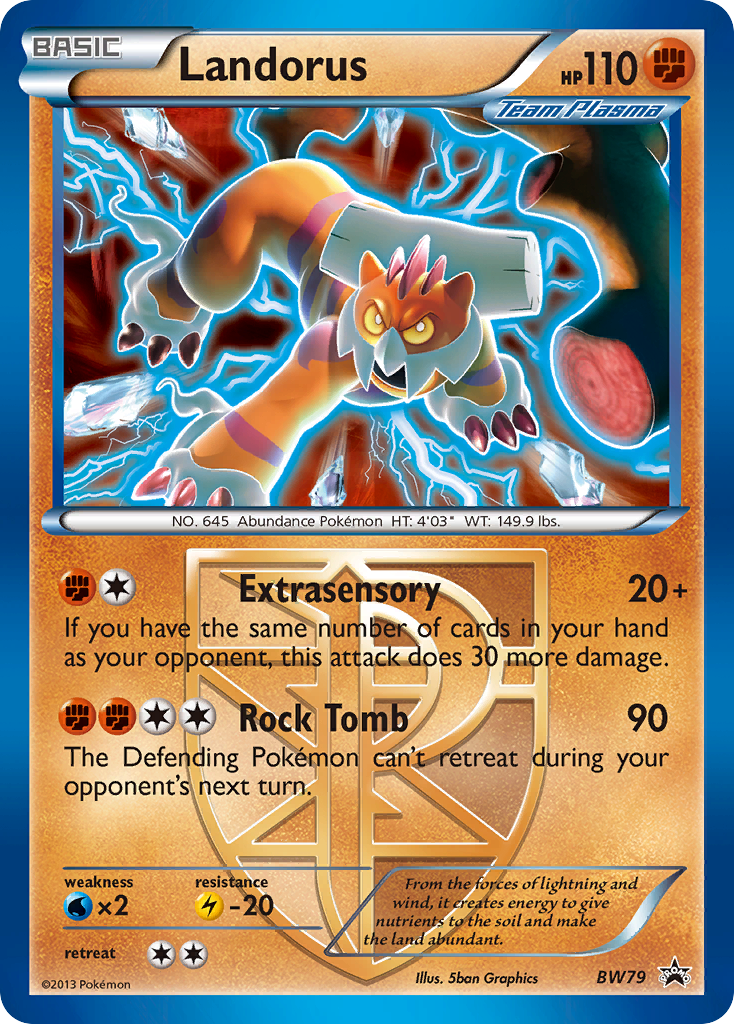 Landorus (BW79) (Team Plasma) [Black & White: Black Star Promos] | Anubis Games and Hobby