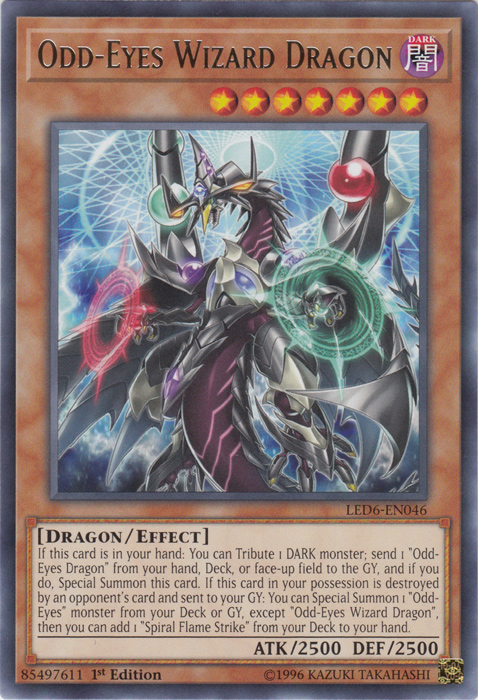 Odd-Eyes Wizard Dragon [LED6-EN046] Rare | Anubis Games and Hobby