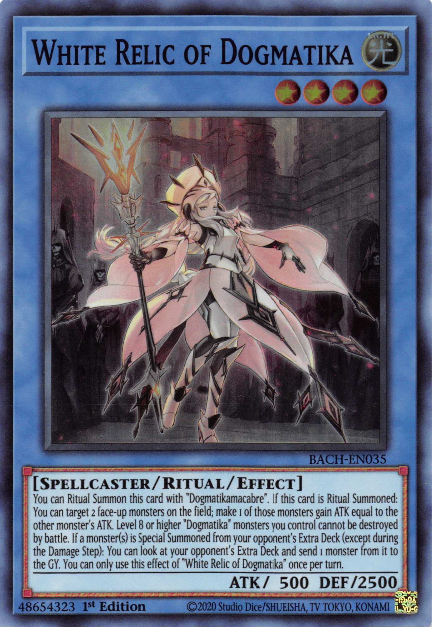 White Relic of Dogmatika [BACH-EN035] Super Rare | Anubis Games and Hobby
