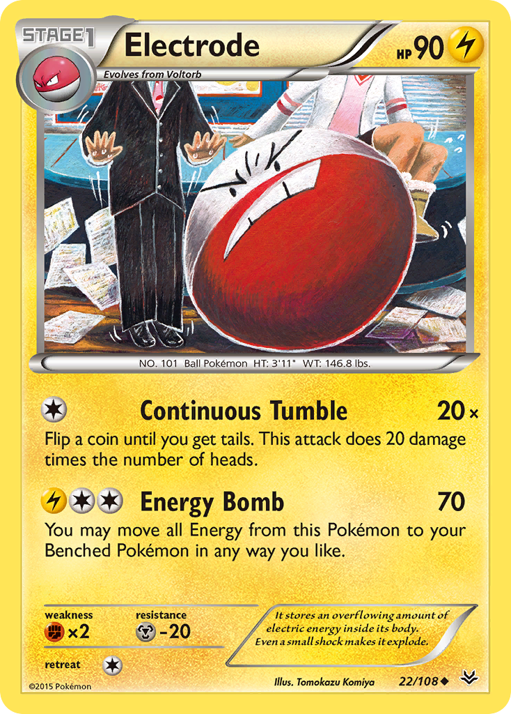 Electrode (22/108) [XY: Roaring Skies] | Anubis Games and Hobby
