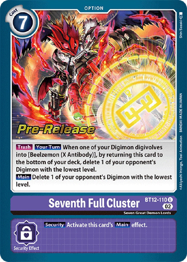 Seventh Full Cluster [BT12-110] [Across Time Pre-Release Cards] | Anubis Games and Hobby