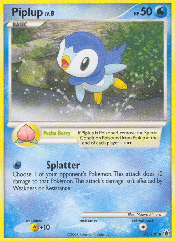 Piplup (72/100) [Diamond & Pearl: Majestic Dawn] | Anubis Games and Hobby