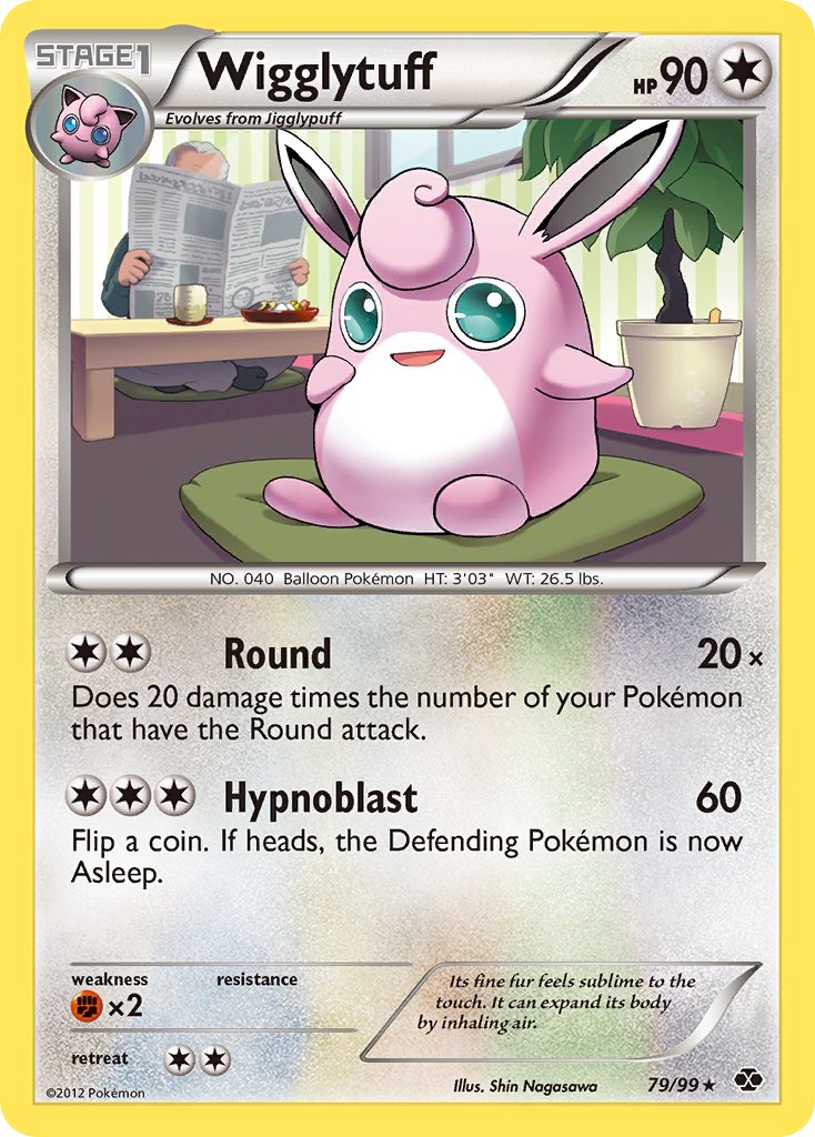 Wigglytuff (79/99) (Cosmos Holo) (Blister Exclusive) [Black & White: Next Destinies] | Anubis Games and Hobby