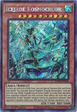 Icejade Kosmochlor [BACH-EN006] Secret Rare | Anubis Games and Hobby