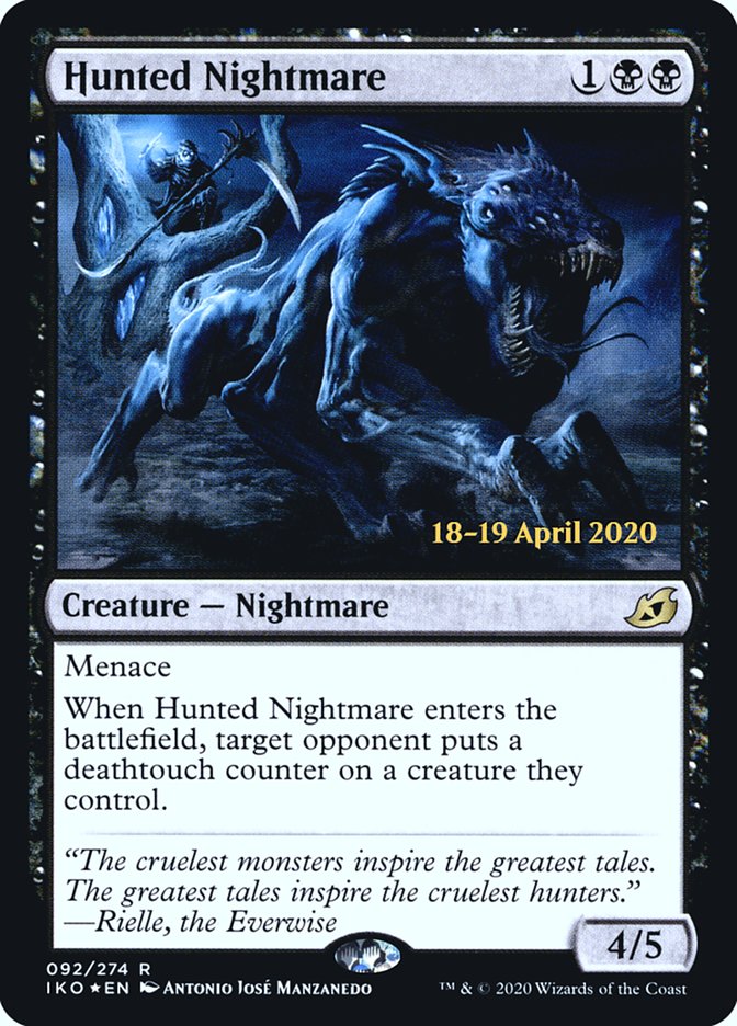 Hunted Nightmare [Ikoria: Lair of Behemoths Prerelease Promos] | Anubis Games and Hobby