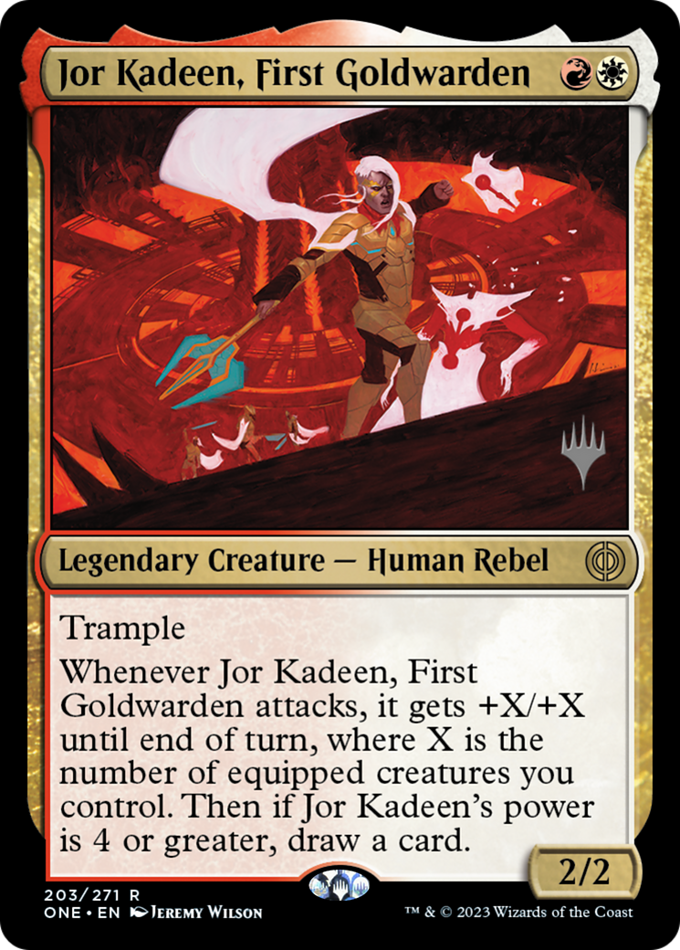 Jor Kadeen, First Goldwarden (Promo Pack) [Phyrexia: All Will Be One Promos] | Anubis Games and Hobby