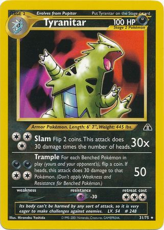 Tyranitar (31/75) [Neo Discovery Unlimited] | Anubis Games and Hobby
