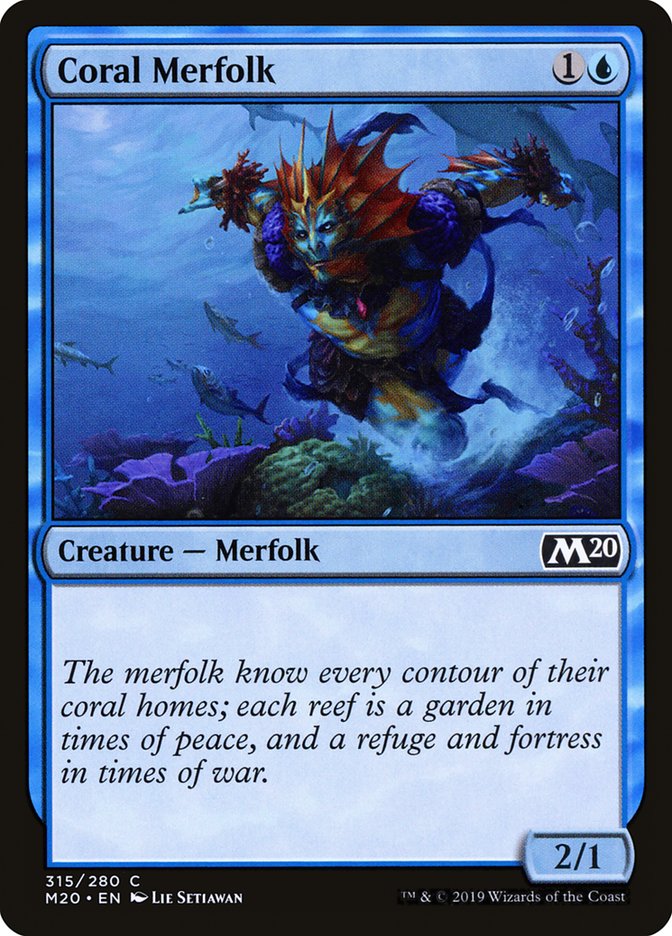 Coral Merfolk [Core Set 2020] | Anubis Games and Hobby