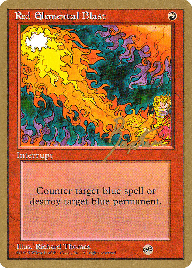 Red Elemental Blast (George Baxter) (SB) [Pro Tour Collector Set] | Anubis Games and Hobby