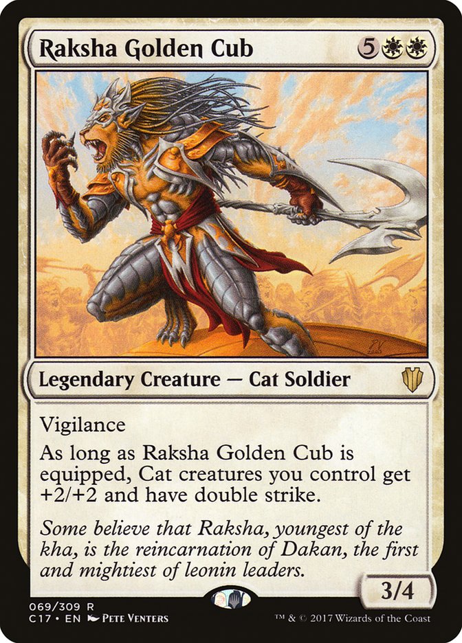 Raksha Golden Cub [Commander 2017] | Anubis Games and Hobby