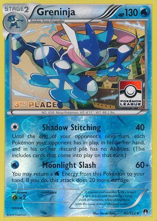 Greninja (40/122) (League Promo 3rd Place) [XY: BREAKpoint] | Anubis Games and Hobby