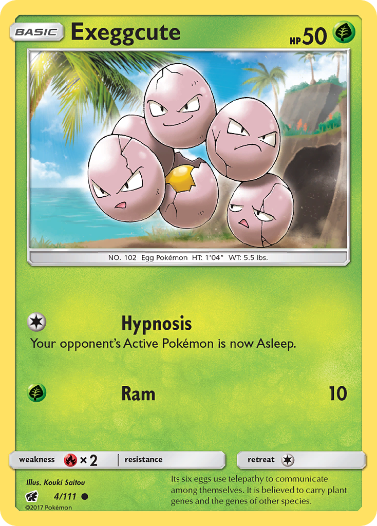 Exeggcute (4/111) [Sun & Moon: Crimson Invasion] | Anubis Games and Hobby