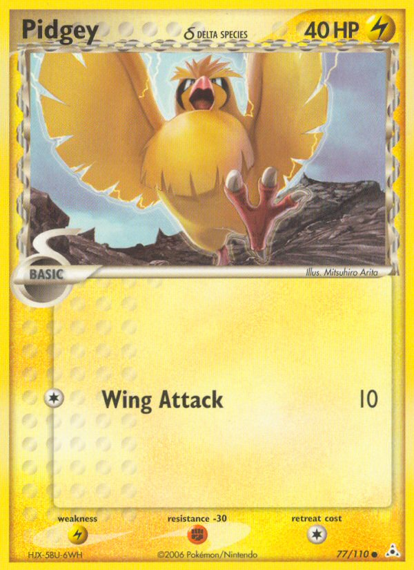 Pidgey (77/110) (Delta Species) [EX: Holon Phantoms] | Anubis Games and Hobby