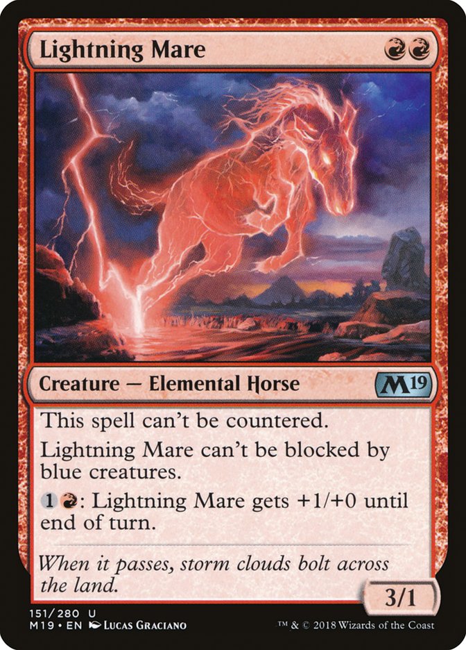 Lightning Mare [Core Set 2019] | Anubis Games and Hobby