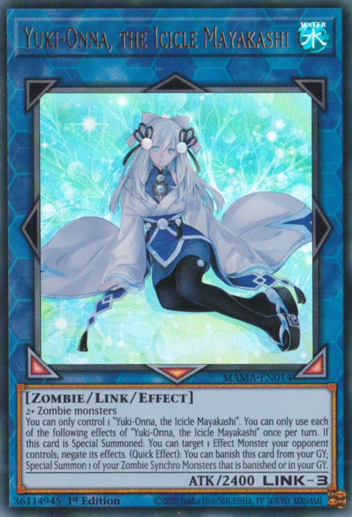 Yuki-Onna, the Icicle Mayakashi [MAMA-EN014] Ultra Rare | Anubis Games and Hobby