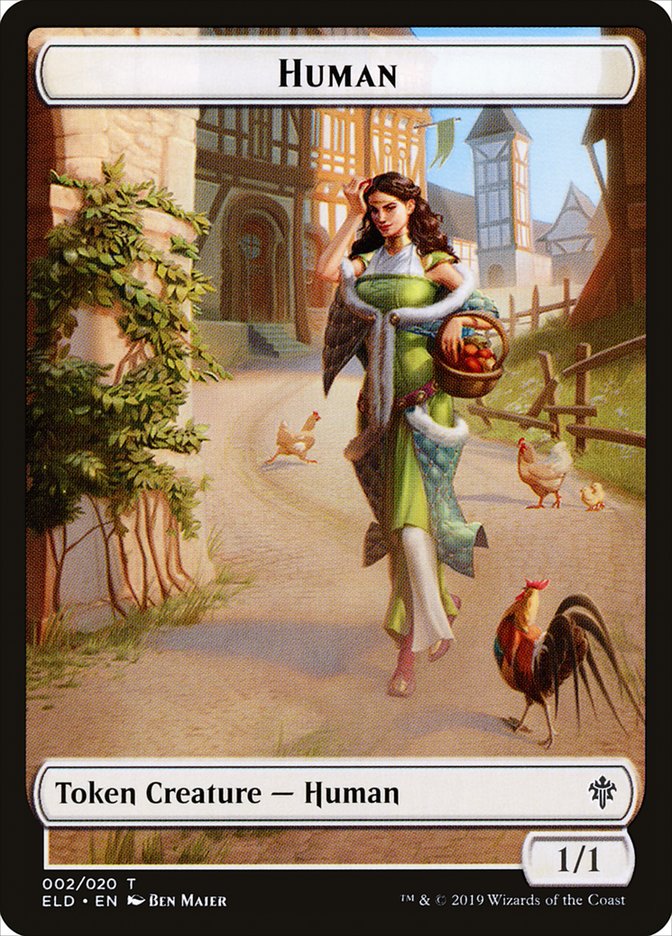 Human // Human Double-Sided Token [Pioneer Challenger Decks 2022] | Anubis Games and Hobby