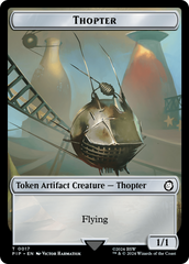 Junk // Thopter Double-Sided Token [Fallout Tokens] | Anubis Games and Hobby