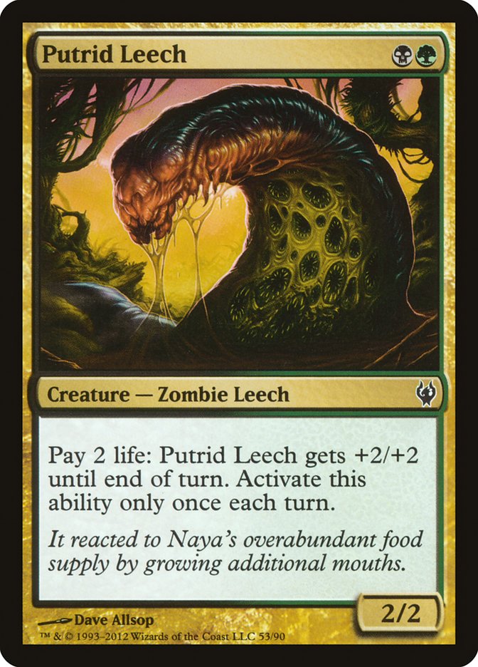 Putrid Leech [Duel Decks: Izzet vs. Golgari] | Anubis Games and Hobby