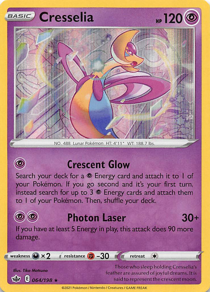 Cresselia (064/198) [Sword & Shield: Chilling Reign] | Anubis Games and Hobby