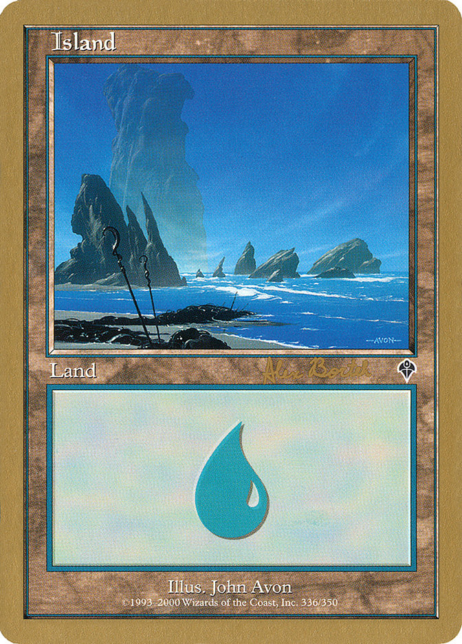 Island (ab336a) (Alex Borteh) [World Championship Decks 2001] | Anubis Games and Hobby