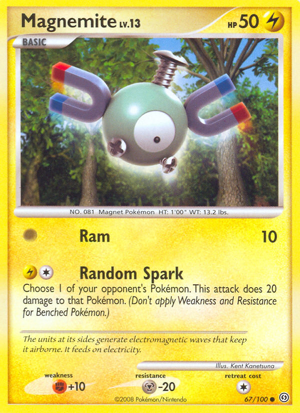 Magnemite (67/100) [Diamond & Pearl: Stormfront] | Anubis Games and Hobby