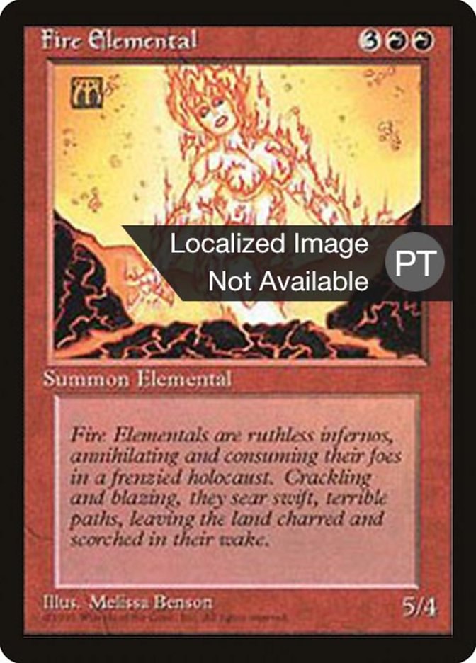 Fire Elemental [Fourth Edition (Foreign Black Border)] | Anubis Games and Hobby