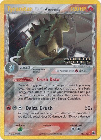 Tyranitar (16/113) (Delta Species) (Stamped) [EX: Delta Species] | Anubis Games and Hobby