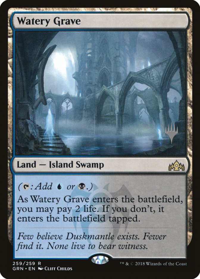 Watery Grave (Promo Pack) [Guilds of Ravnica Promos] | Anubis Games and Hobby