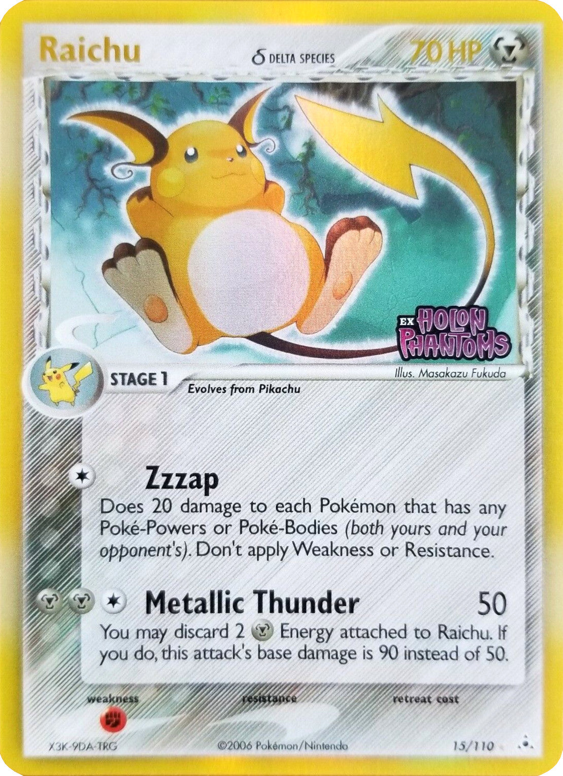 Raichu (15/110) (Delta Species) (Stamped) [EX: Holon Phantoms] | Anubis Games and Hobby